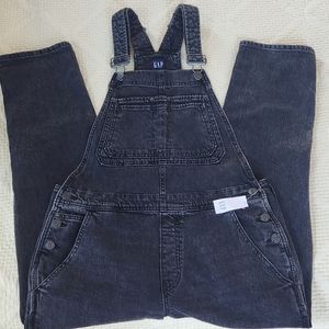 Gap Long Black Denim Overalls